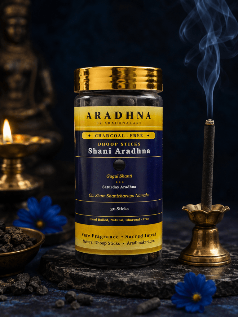 Shani Aradhna charcoal-free dhoop sticks with Til and Lavang fragrance for Shanivar puja
