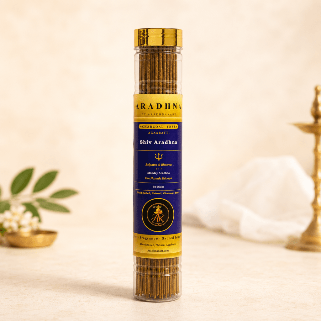 Shiv Aradhna agarbatti box packaging - charcoal-free incense sticks