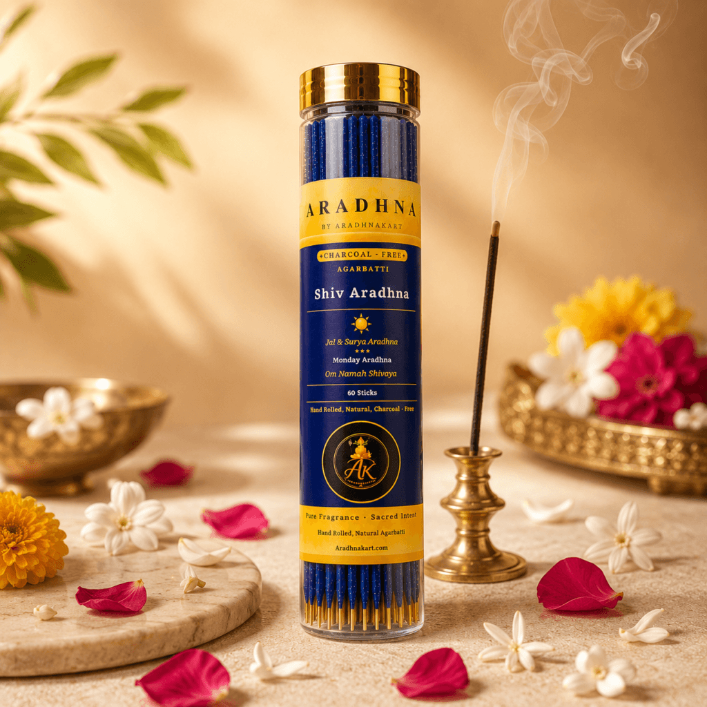 Shiv Aradhna charcoal-free agarbatti with Belpatra and Gugul fragrance for Somvar puja